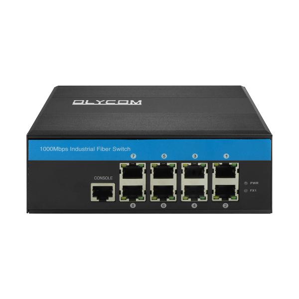 8 Port Managed PoE Switch Gigabit Ethernet 240W Active POE Rugged Case Vitesse