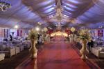 Huge White Outdoor Event Tent , Outdoor Party Tents Wedding Tent with Luxury