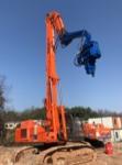 High Safety Vibratory Hammer Pile Driver , Excavator Mounted Vibratory Hammer