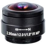 1/1.8" 2.95mm F2.0 5Megapixel 1080P M12/CS Mount 178degree Wide Angle Lens for