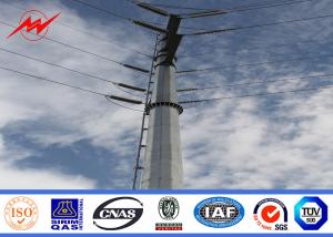 China High Earthquake Resistance Q345 Galvanized Tubular Steel Pole For Electrical Line AWS D 1.1 wholesale