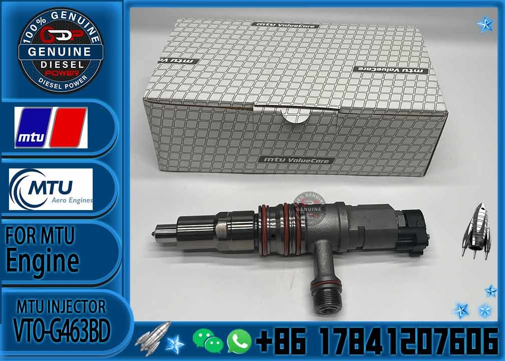 Diesel injector X52407500053 52400017 23526589 for VTO-G463BD MTU4000 fuel injector for machinery
