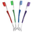 Dual Head Orthodontic Toothbrush Blue Green Red Pink Purple Black Braces Gum