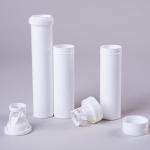 Effervescent Tablets Packaging Tubes PP Material Custom White Plastic Heart