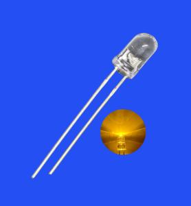 China Flashing LED 5mm 3.0Hz 1/6 Duty Cycle Yellow Color 590nm 600-1200mcd Round Clear Lens Dip Blinking LED wholesale
