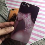 PC+TPU Silk Skin 3D Relief Painting Personality Girl Pattern Cell Phone Case
