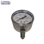 radial 1/4"bsp capsule 63mm low pressure kpa mbar manometer stainless steel