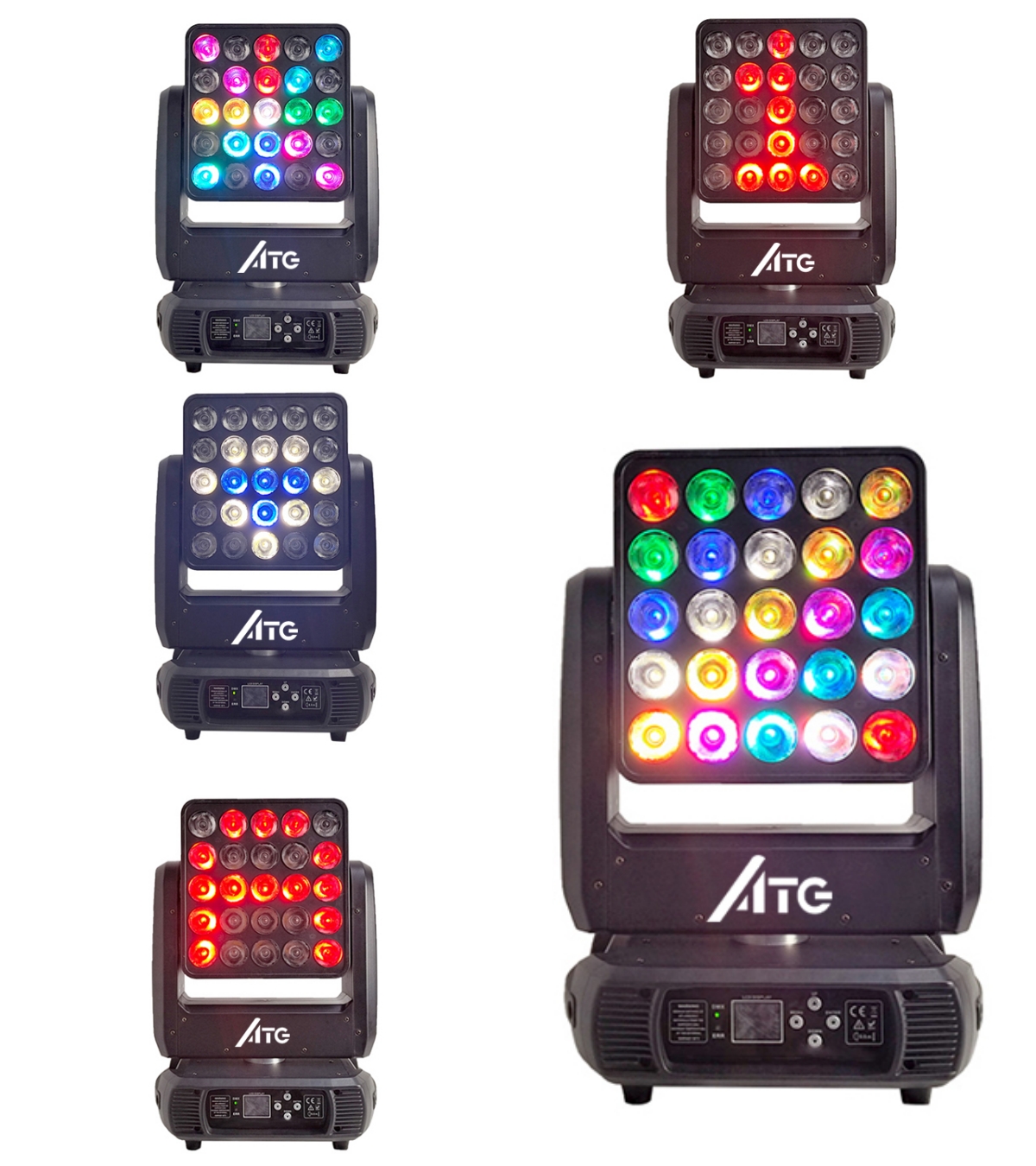 25*15W RGBW Head Moving Head Matrix Lights 4IN1 Stage Light Product Weight 12.65 KG