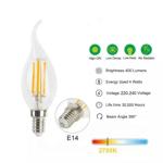 4W E14 Flicker Flame Light Bulb C35 LED Filament Candle Bulbs
