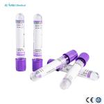 CE ISO Disposable Serum Blood Collection Tube Purple 2ml 3ml 4ml 5ml EDTA K2 K3