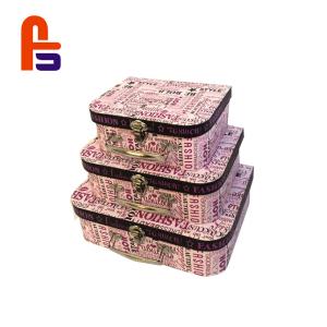 China Children Toy Large Inner Capacity In Pretty Design Cardboard Suitcase Box wholesale