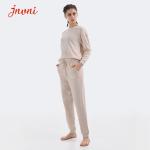 Soft Women'S 2 Piece Loungewear Long Sleeve And Joggers Solid Sweatsuit Set