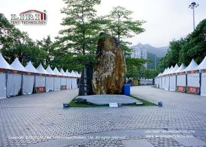 China High Peak Roof Line White 5x5m Pagoda Tent For Temporary Exhibition wholesale