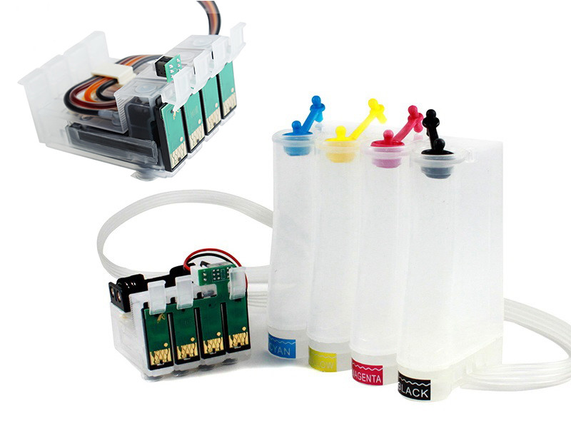 Multi Colors Continuous Ink System For Epson Stylus T25 / TX123 Printer Dye Based