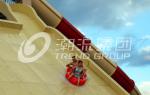 Customized Fiberglass Water Park Equipment / Adult Water Slide With Two Person