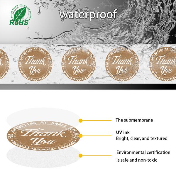 Custom round adhesive waterproof synthetic paper bottle label, roll logo label sticker printing