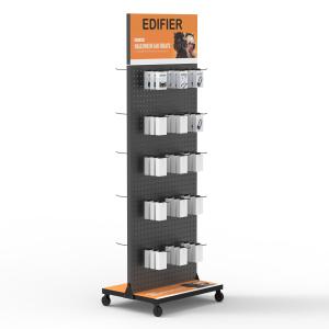 China Customizable Mobile Phone Accessories Metal Rolling Display Rack For Shops And Shopping Centers wholesale