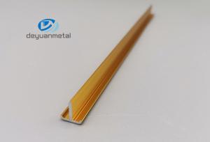 China Aluminum T Profiles Tile Trim Transition Strip For Wall Decorated wholesale