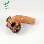 Lightweight Mini Umbrella Wooden Dog Head Handle With Black Walnut Material