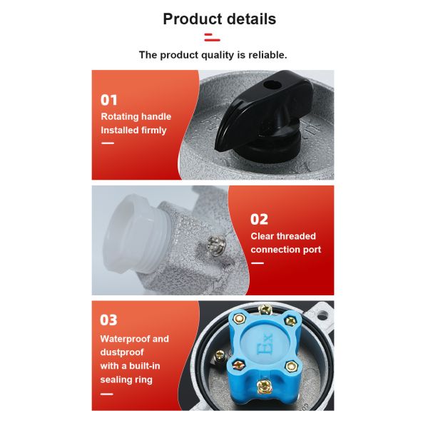 Price for Atex 10A Explosion-proof Lighting Switch 220V 380V Explosion-proof Rotary Switch