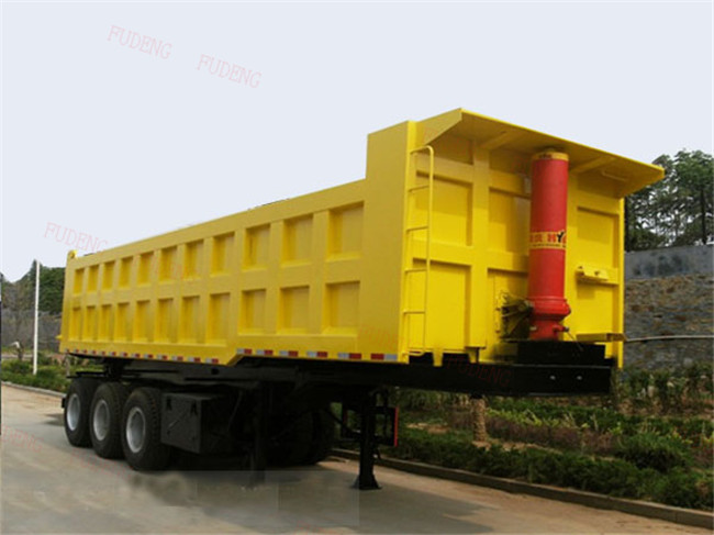 55 Tons Hydraulic 3 Axles 45cbm Tipper Semi Trailer with BPW alxe