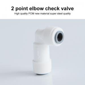 China Household Water Filter Fittings Elbow Connector 2 Point Quick Connect wholesale