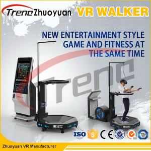Black Amusement Park Virtual Reality Treadmill With Free Shooting Games