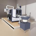 Sticker Adhesive Type non-stop 4 spindle Label Turret Rewinder Machinery fully &