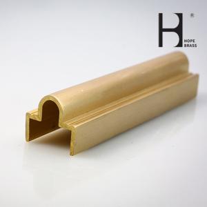 China Fast New Style Machanical Part Decorative Copper Material Alloy Profiles Brass Extrusion Profiles Chinese Manufacturer wholesale