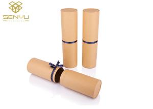 China Long Poster Paper Tube Packaging / Paper Cylinder Container With Custom Logo wholesale