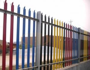China Euro Style Free Standing Wrought Iron Fence Panels , Metal Palisade Fencing wholesale