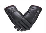 Thick Mens Leather Gloves Touch Screen Jacquard Technology CE Approved