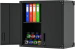 80x30x70CM compact black color functional storage cabinet office furniture