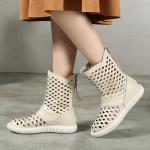 S143 2020 new hollow high-top retro ethnic handmade women's shoes fashion