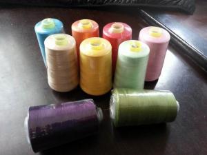 China Blue Yellow Purple Green Cone Sewing Thread , 100% Polyester wholesale