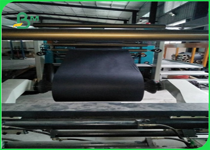 100% Wood Pulp Grey Cardboard Sheets Good Folding Resistance 1.5-2.0mm Black Book Binding Board For Bags