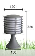 L-1012, L-1001, L-1011, L-1016, L-1017 5 - 13w cast aluminium body Solar Lawn