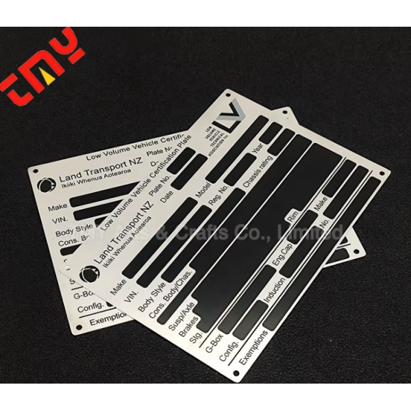 Customize Metal Industrial Label Tag Equipment Data Plates Tags for Common Elements
