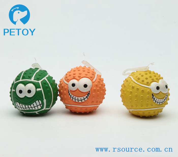 2019 eco-friendly Latex dog toys squeaky dog ball