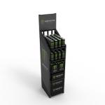 Free Standing Sparkling Wine Display Shelf Metal Tube Display Stand with