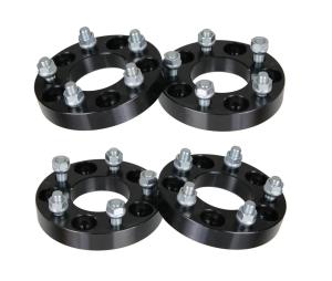 China 1.25&quot; (32mm) Wheel Adapters | 5x127 to 5x115 Black Spacers with 12x1.5 Studs wholesale