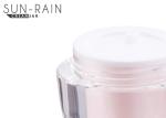Pink mini cream jar clear plastic cosmetic jars bottle for eye care 15ml 30ml SR