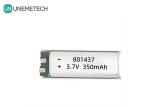 801437 3A High Rate Polymer Battery 3.7v 350mah Lipo Battery For IoT Electronic