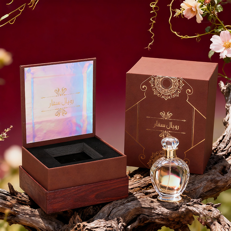 Custom Luxury Middle Eastern Perfume Boxes, Rigid Arabic Fragrance Gift Packaging Box