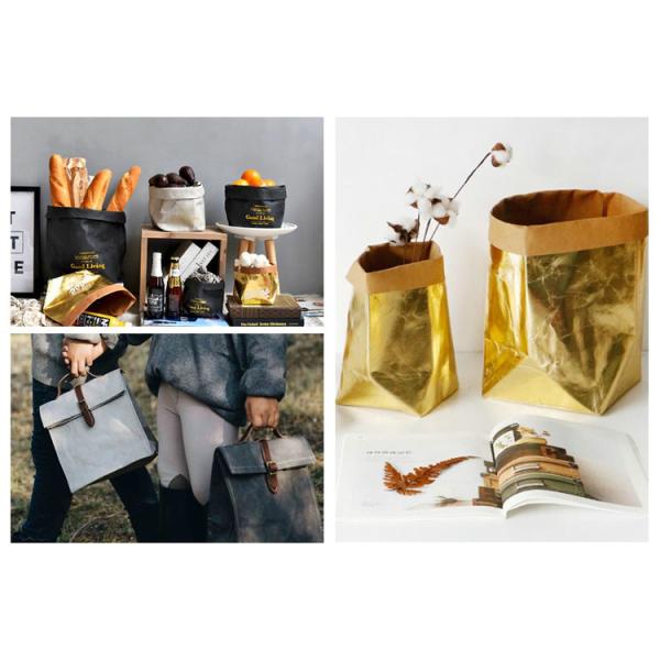 Diy Durable Washable Fiber - Based Texture Kraft Paper Making Backbag Purse