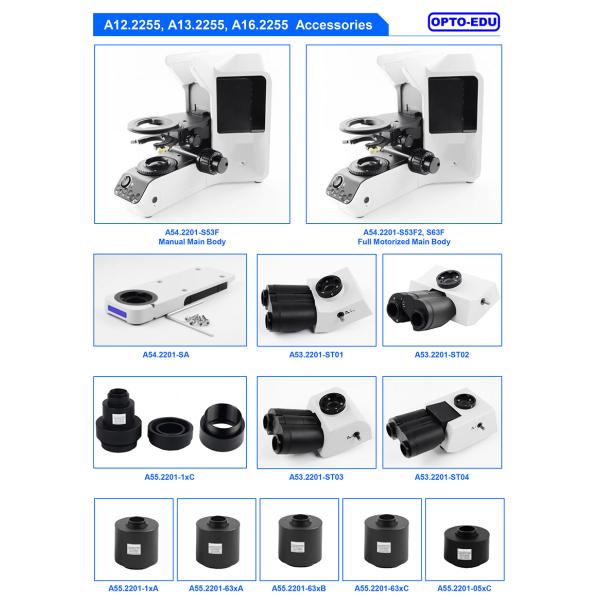 Opto Edu A12.2255 Laboratory Biological Microscope Fully Motorized BX53 CX43 Level
