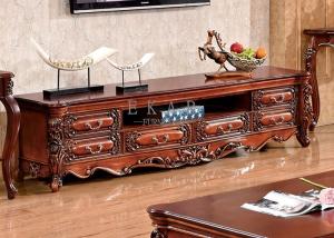 China French Luxury Antique Wood TV Stand classical furniture wholesale