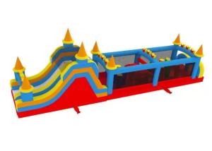 China Funny Colorful Inflatable Sports Games Obstacle Course For Kids wholesale