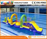 0.55 MM PVC Tarpaulin Inflatable Water Toys / Inflatable Obstacle Course For