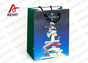China CMYK Printing Holiday Christmas Paper Bags For Candy Shop OEM / ODM Avaliable wholesale